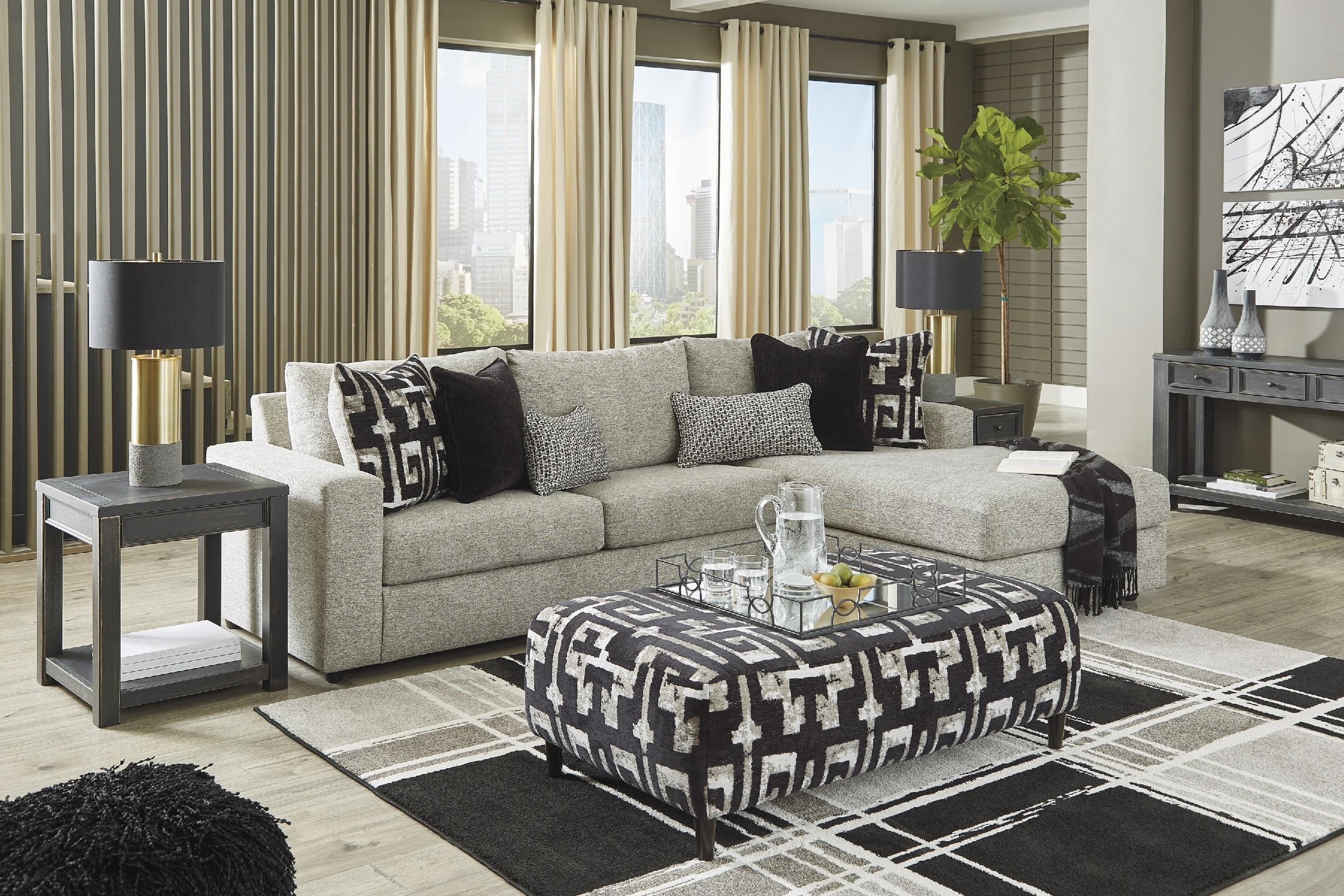 Signature design by ashley brantano living room shop sectional